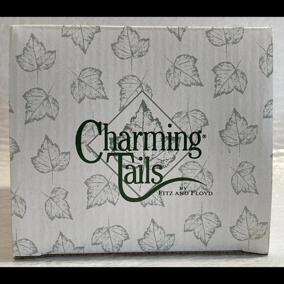 Charming Tails ~ WHO PUT THAT TREE THERE? Figure 87/621 ~ Fitz & Floyd NIB - Picture 8 of 9